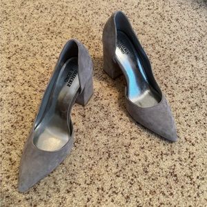 Gray Suede Pumps
